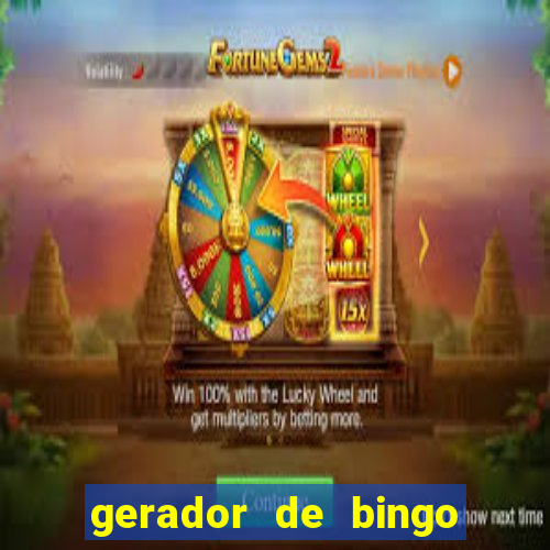 gerador de bingo cha de bebe